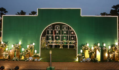 Backdrop and Stage — Sangeet decor — Zuri